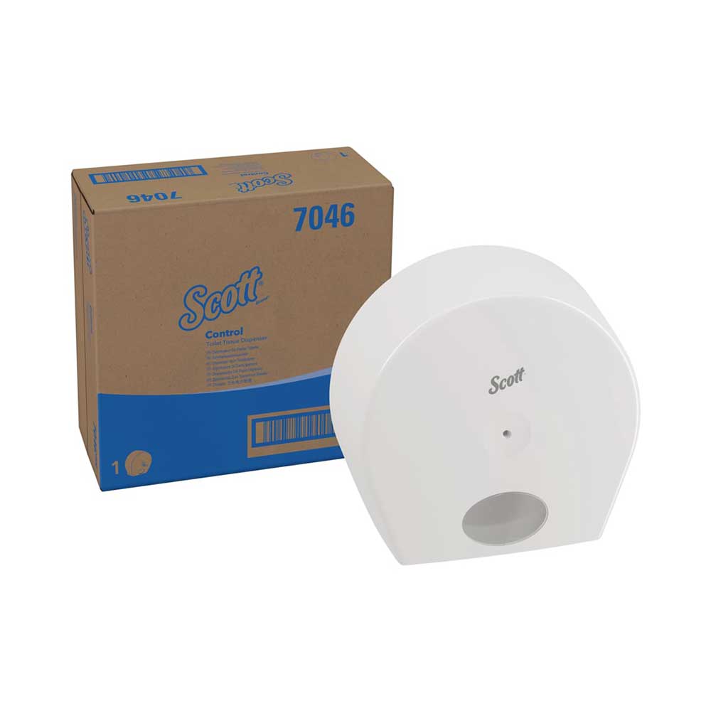 Диспенсър за тоалетна хартия Kimberly-Clark Aquarius 7046 Centrefeed, бял, 307 х 127 х 313 cm - Image 4