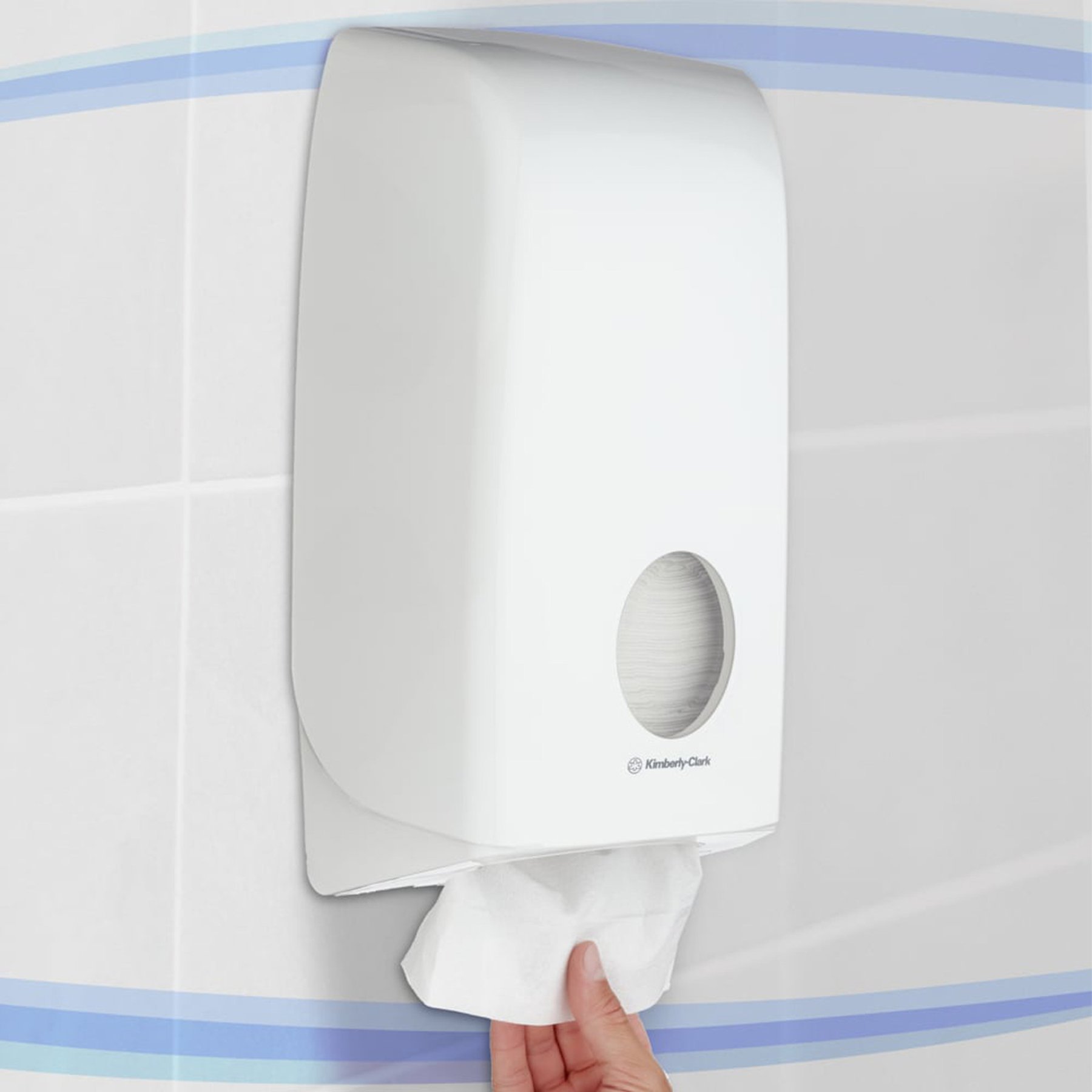 Диспенсър за тоалетна хартия на пачки Kimberly-Clark Aquarius, abs, 17 х 15.5 х 34 cm - Image 5