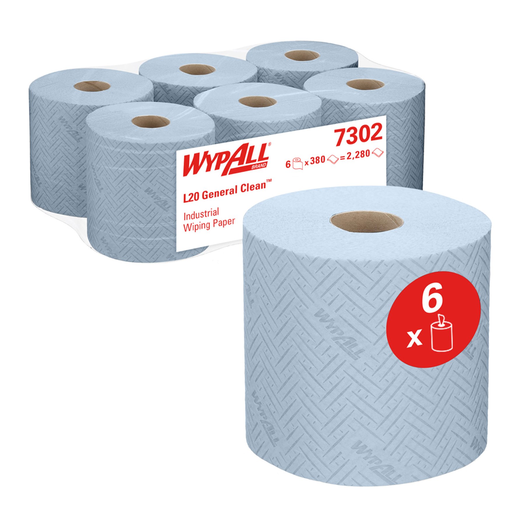 Кърпи за почистване Kimberly-Clark WypAll L20 7302 Centrefeed