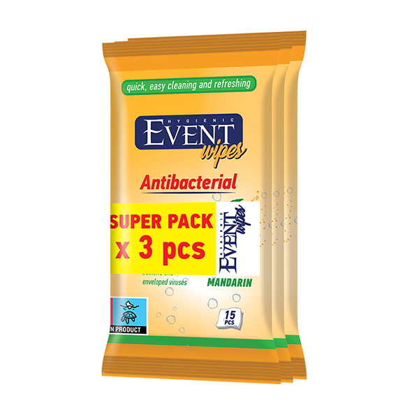 Мокри кърпи Мандарина Event