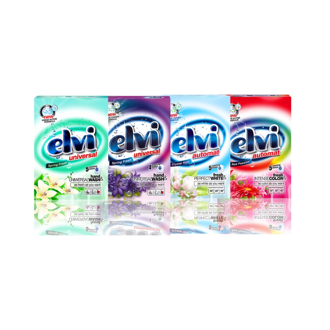 Прах за цветно пране Elvi