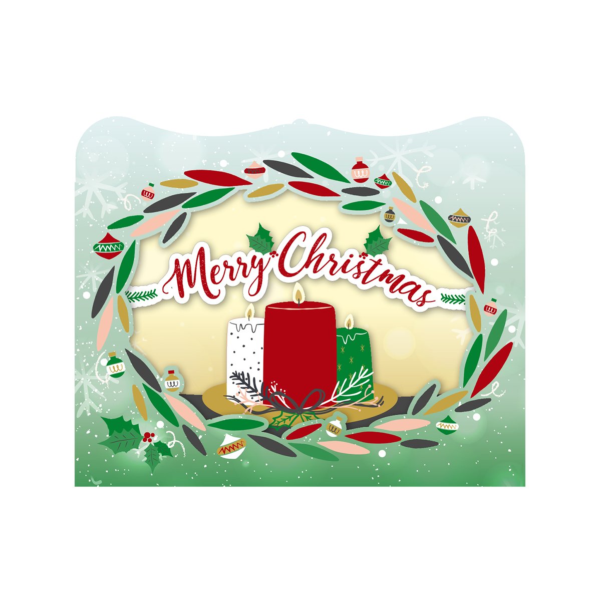 Gespaensterwald 3D Картичка Merry Christmas