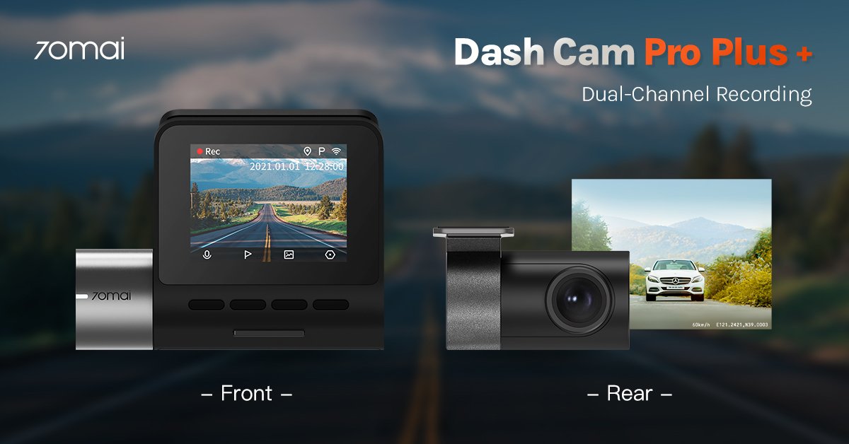 70mai Видеорегистратор Dash Cam Pro Plus+ A500S - Image 2
