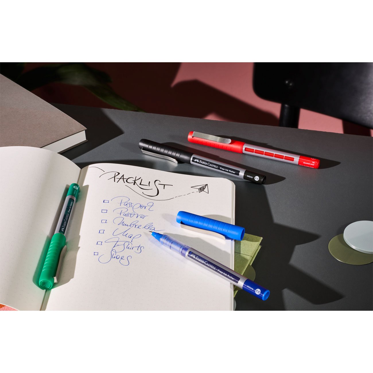 Faber-Castell Ролер Free Ink, 0.5 mm, черен - Image 4