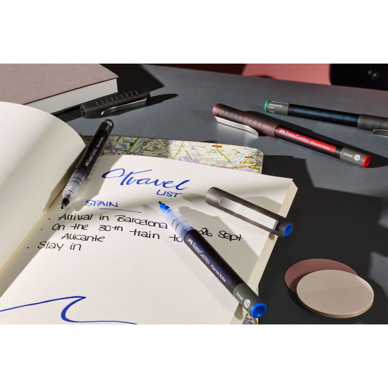 Faber-Castell Ролер Free Ink, 1.5 mm, син - Image 5