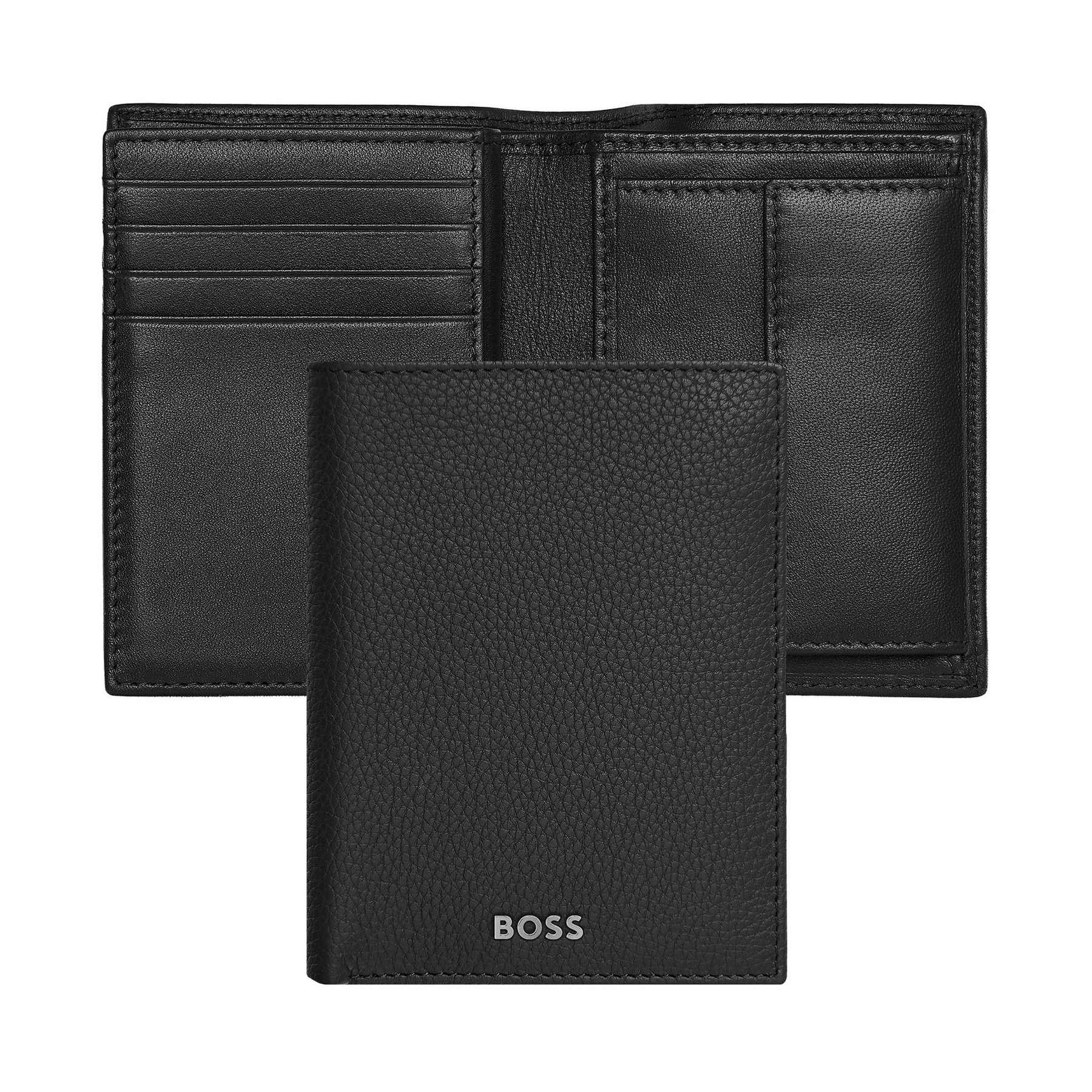 Hugo Boss Калъф за карти и монети Classic Grained, черен - Image 3