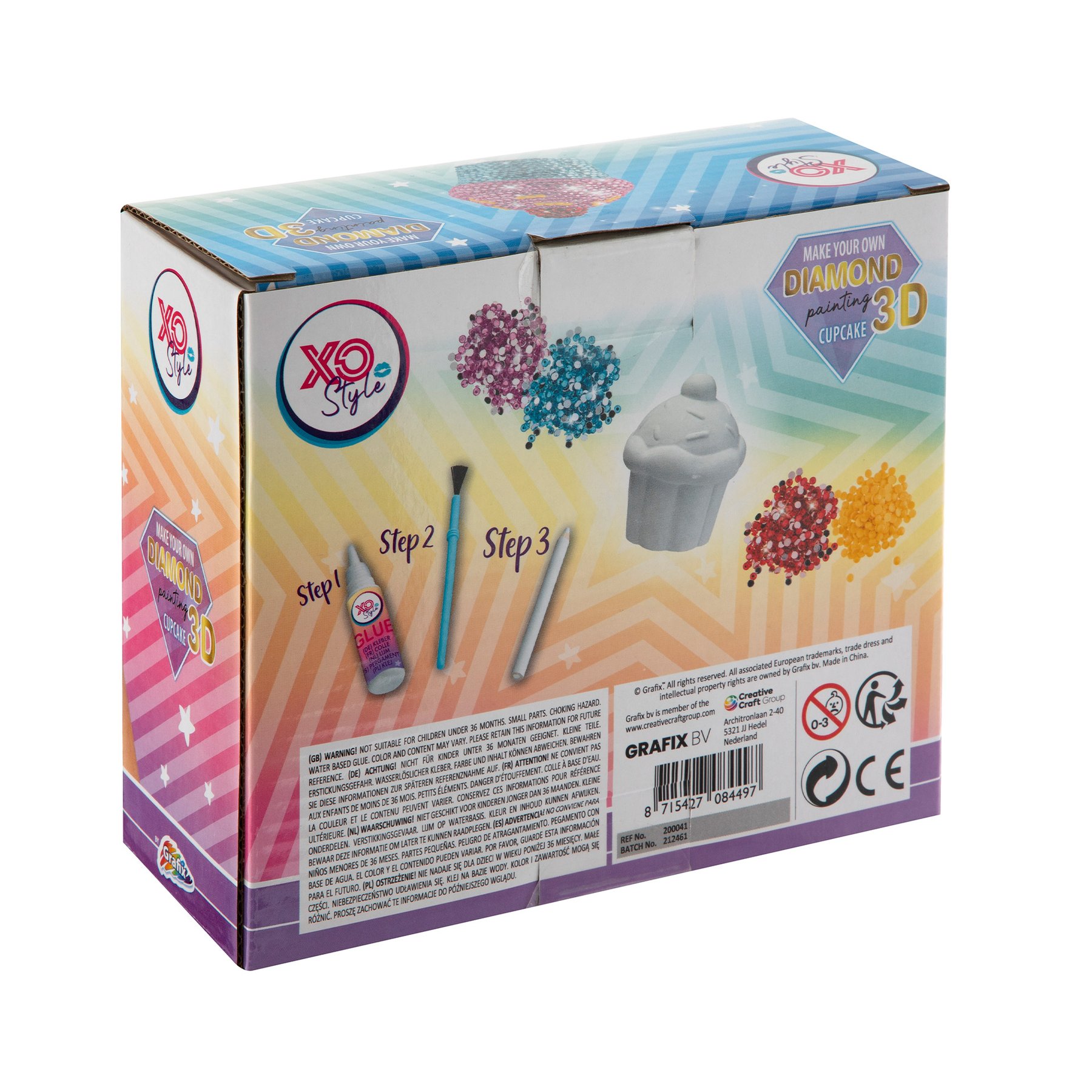 Moxy 3D комплект за рисуване с мъниста - Къпкейк - Image 2