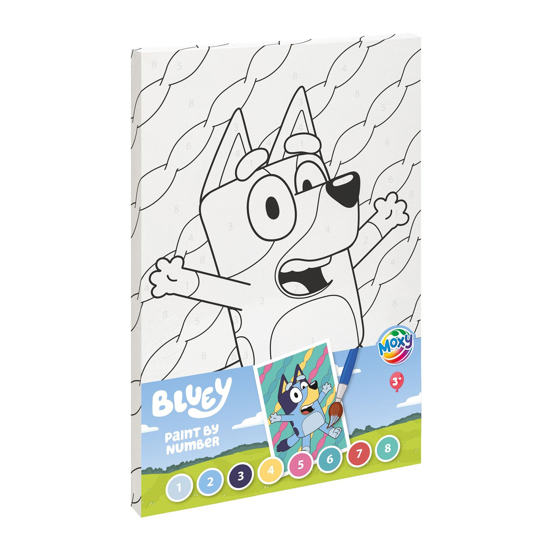Moxy Платно за оцветяване по номера Bluey