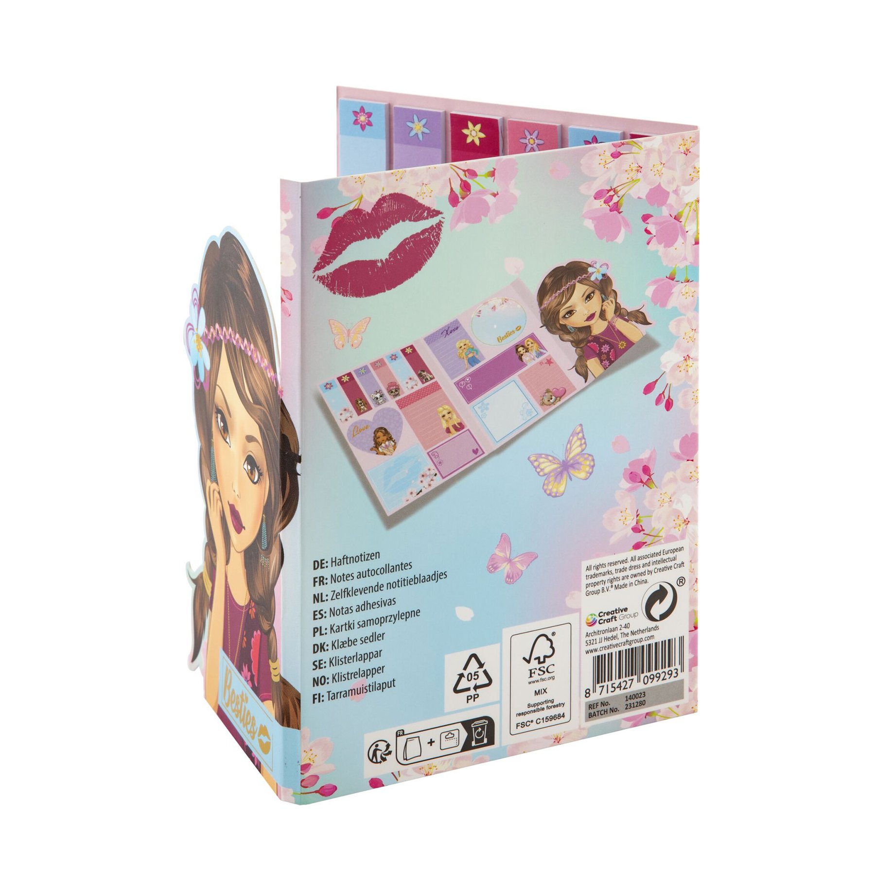 Moxy Самозалепващи се листчета Besties, цветни - Image 4