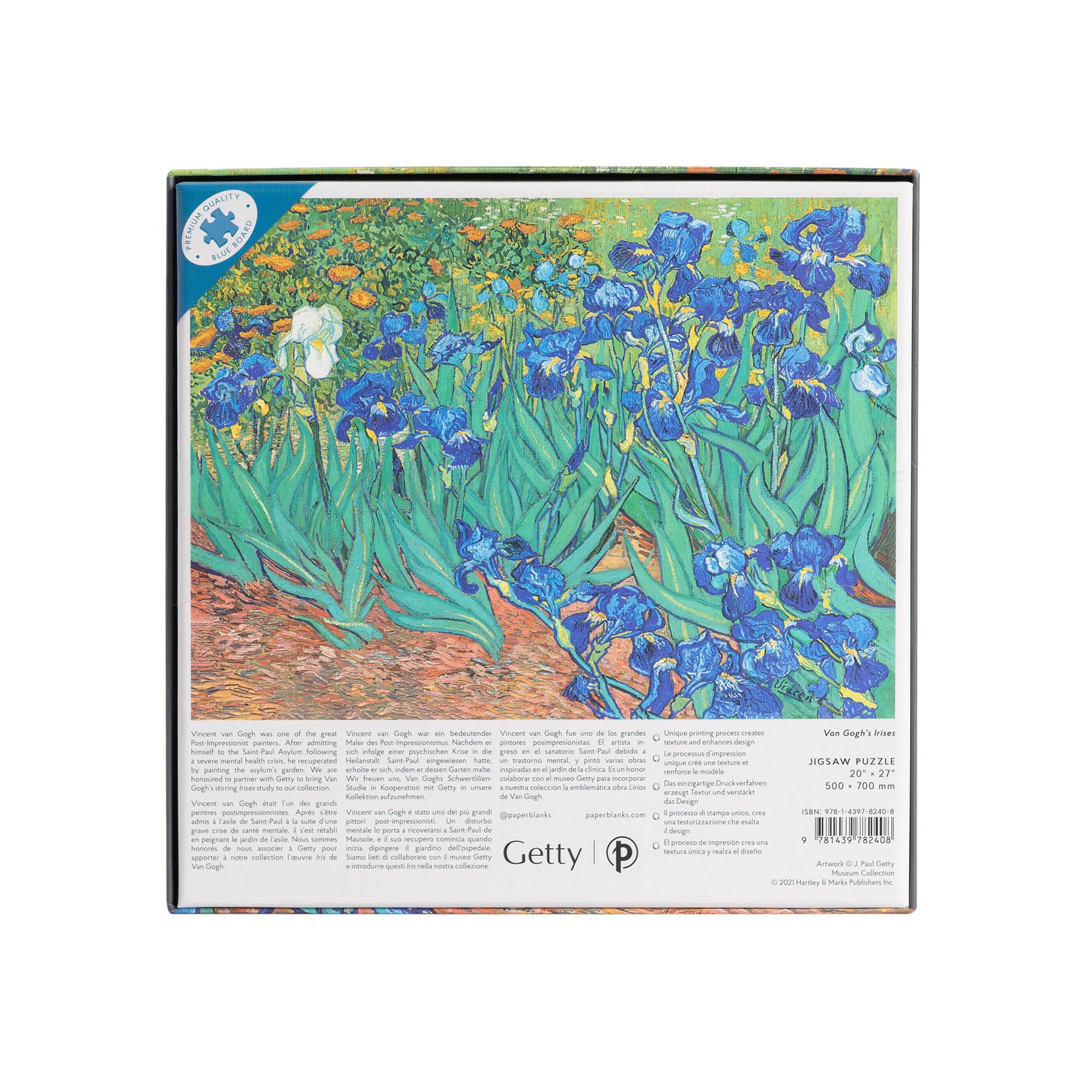 Paperblanks Пъзел Van Gogh's Irises, 1000 части - Image 3