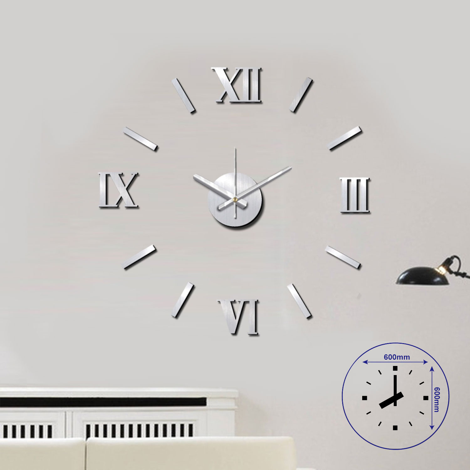 Splendid Стенен часовник Sticker Romer