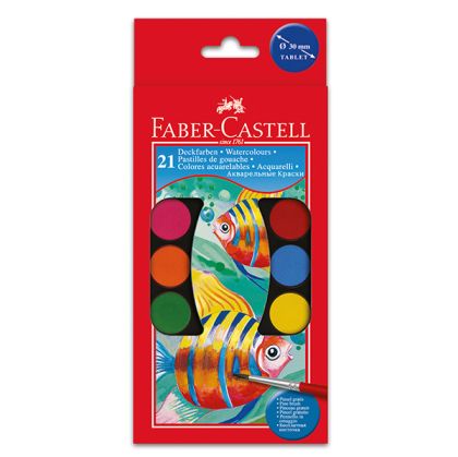 Водни бои Faber-Castell С четка