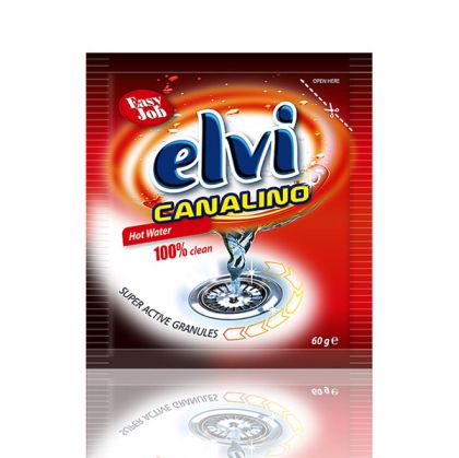 Гранули за отпушване на канали Elvi Canalino За топла вода