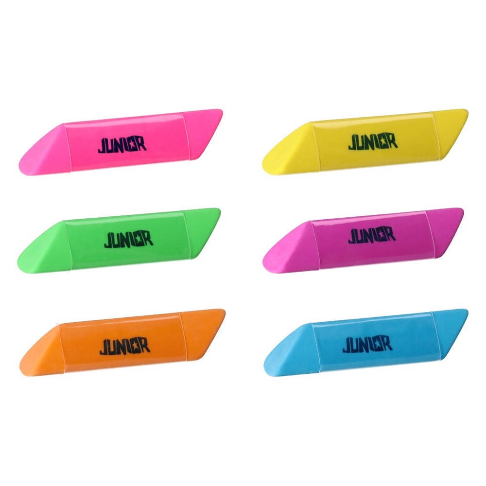 Гума за молив Junior Neon Magic, неонова, асорти - Image 6