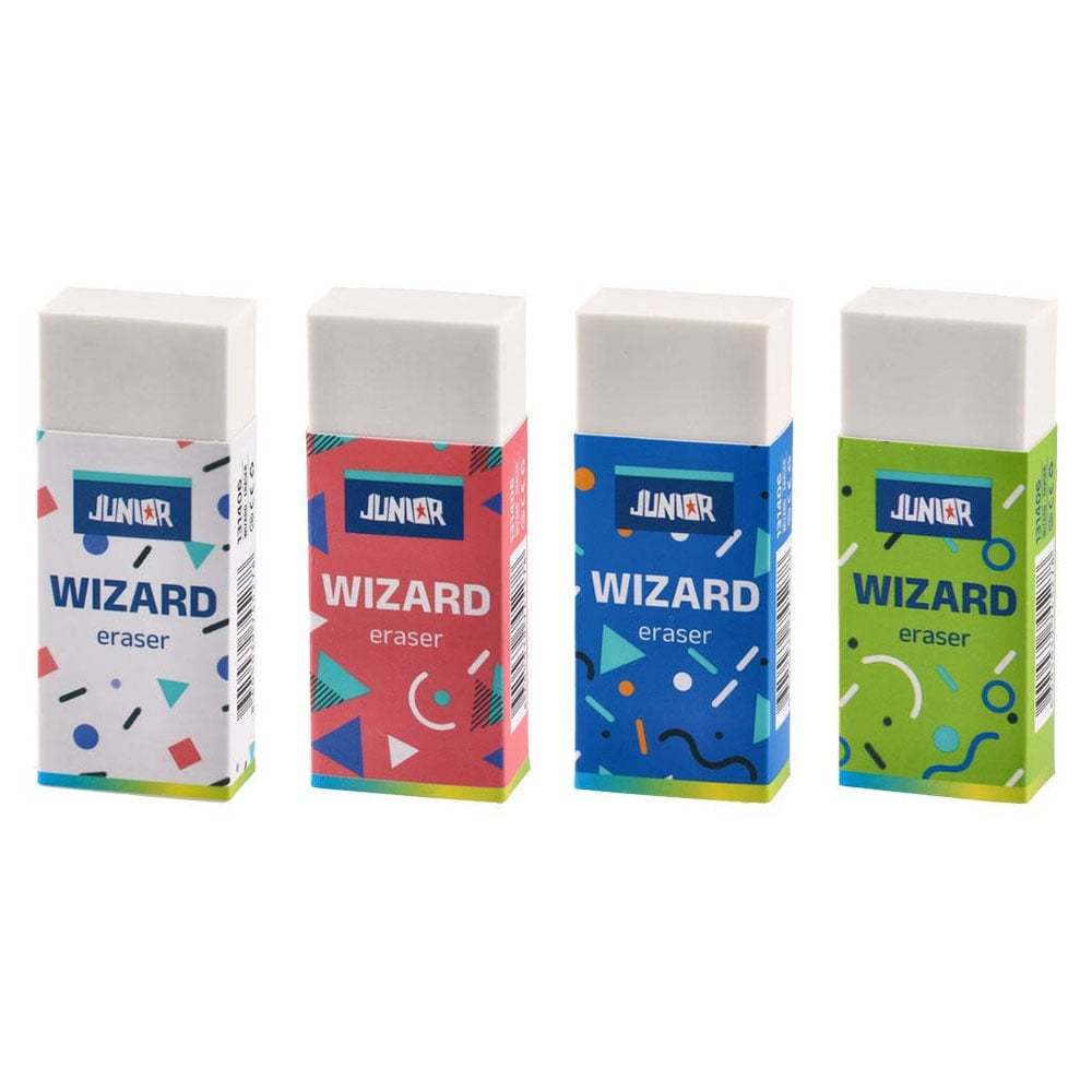 Гума за молив Junior Wizzard, голяма, асорти - Image 4