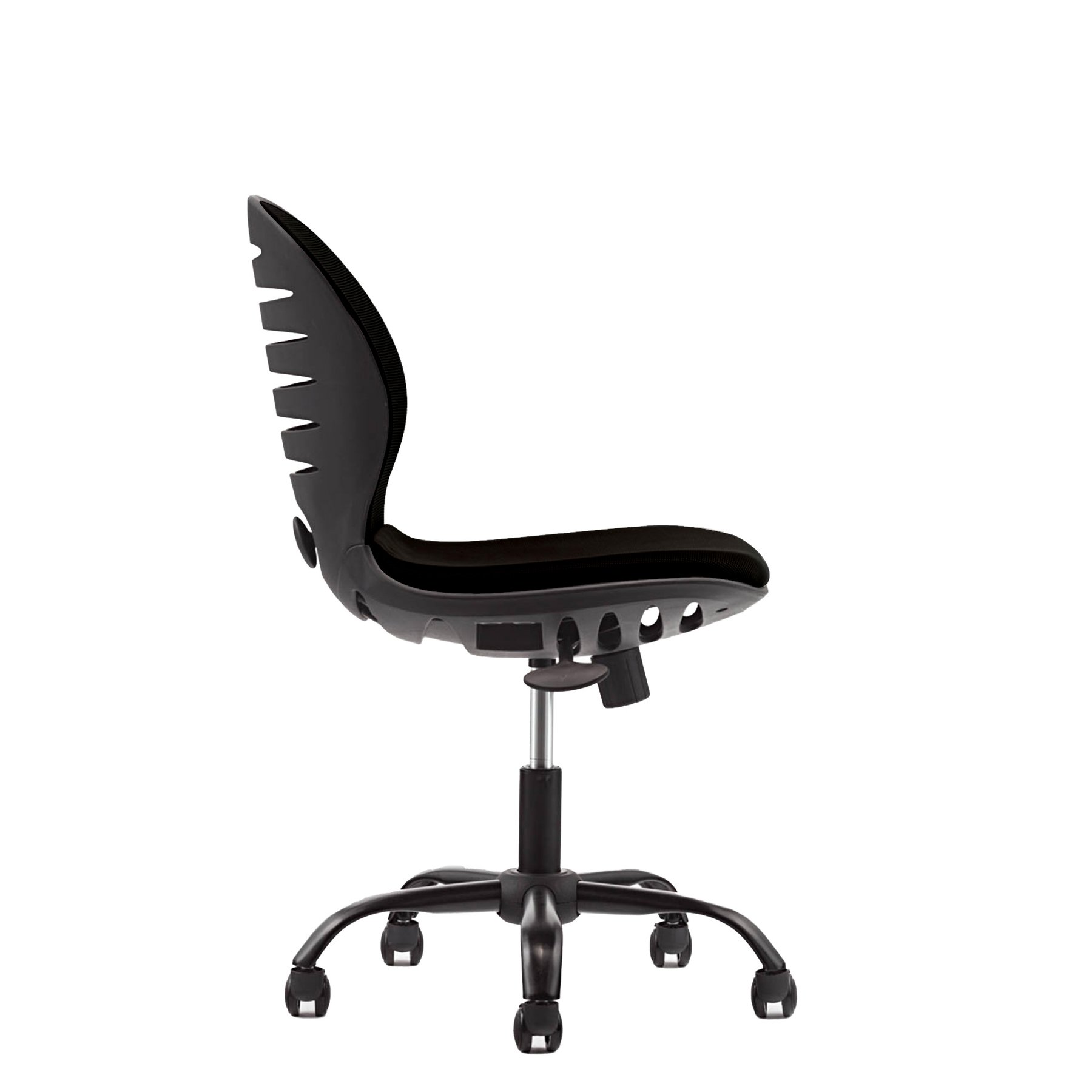 Детски стол RFG Flexy Black, дамаска и меш, черна седалка, черна облегалка - Image 6