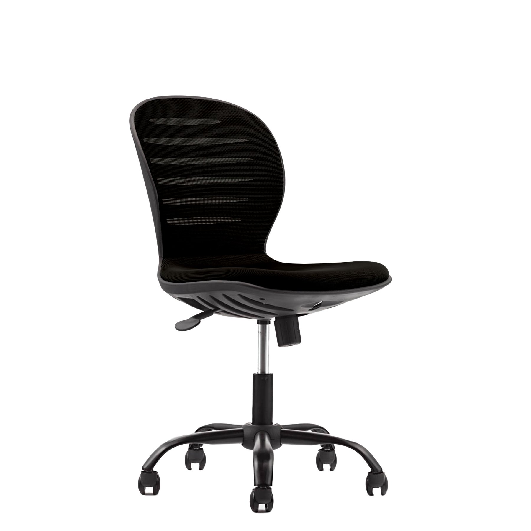 Детски стол RFG Flexy Black, дамаска и меш, черна седалка, черна облегалка - Image 7