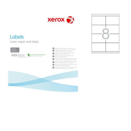 Етикети Xerox Бели