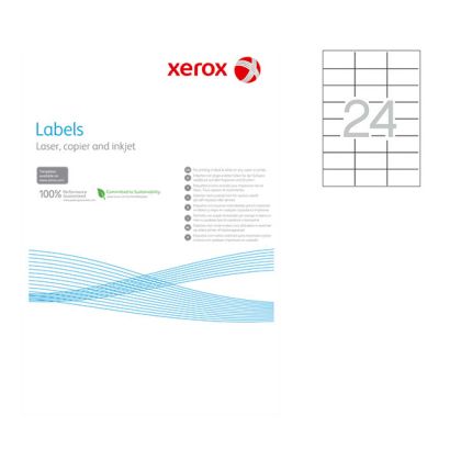 Етикети Xerox Бели