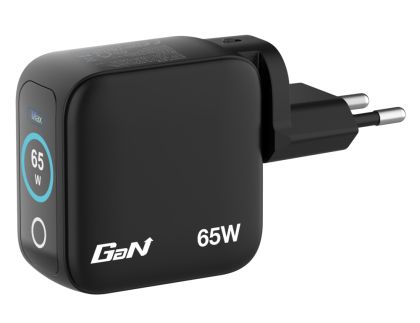 Зарядно устройство Verbatim Mini GaN Charger 65W with Display