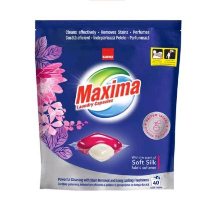 Капсули за пране Sano Maxima Gel Soft Silk