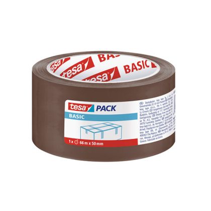 Лепяща лента Tesa Basic Pack Опаковъчна хотмелт 50 mm x 66 m