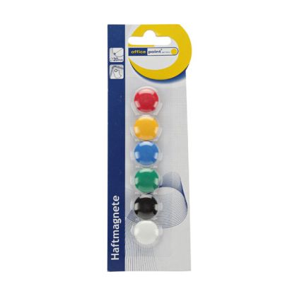 Магнити Office Point Ф20 mm 6 бр. в блистер