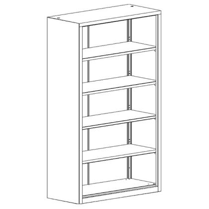 Метален шкаф Malow Office Locker RZ 203 С четири рафта