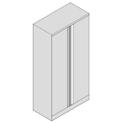 Метален шкаф Практик AM 1891 С три рафта