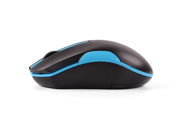 Мишка A4Tech V-Track G3-200N, безжична, AA, черно-синя - Image 5