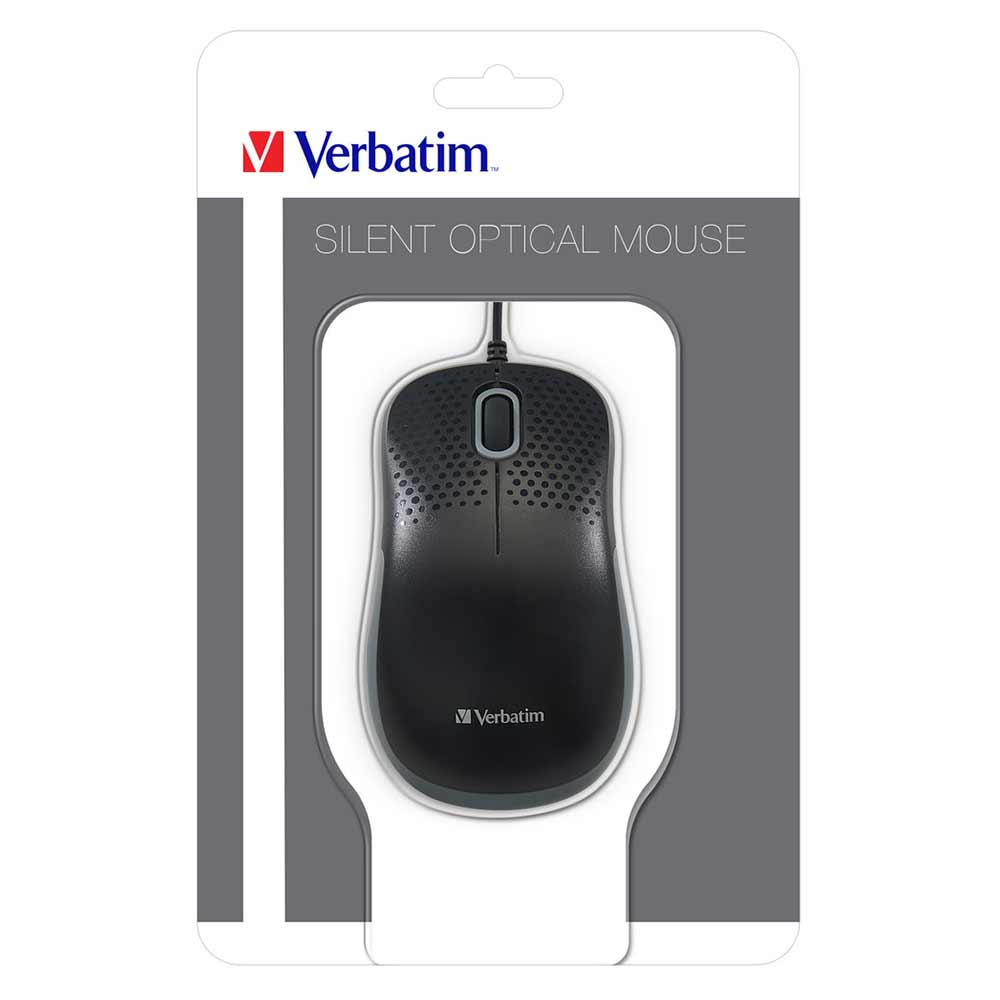 Мишка Verbatim Silent, USB, черна - Image 4