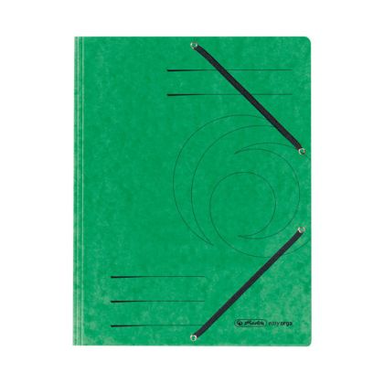 Папка с три капака и ластик Herlitz Colorspan Картон