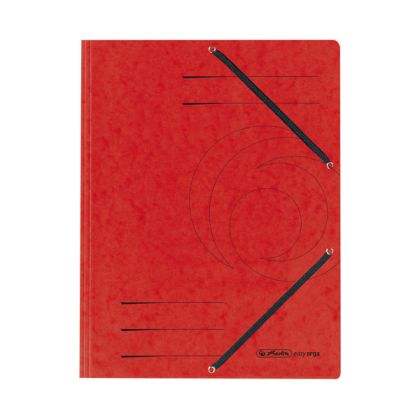 Папка с три капака и ластик Herlitz Colorspan Картон