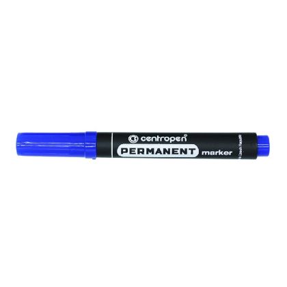 Перманентен маркер Centropen 8566 Объл връх 2.5 mm Син