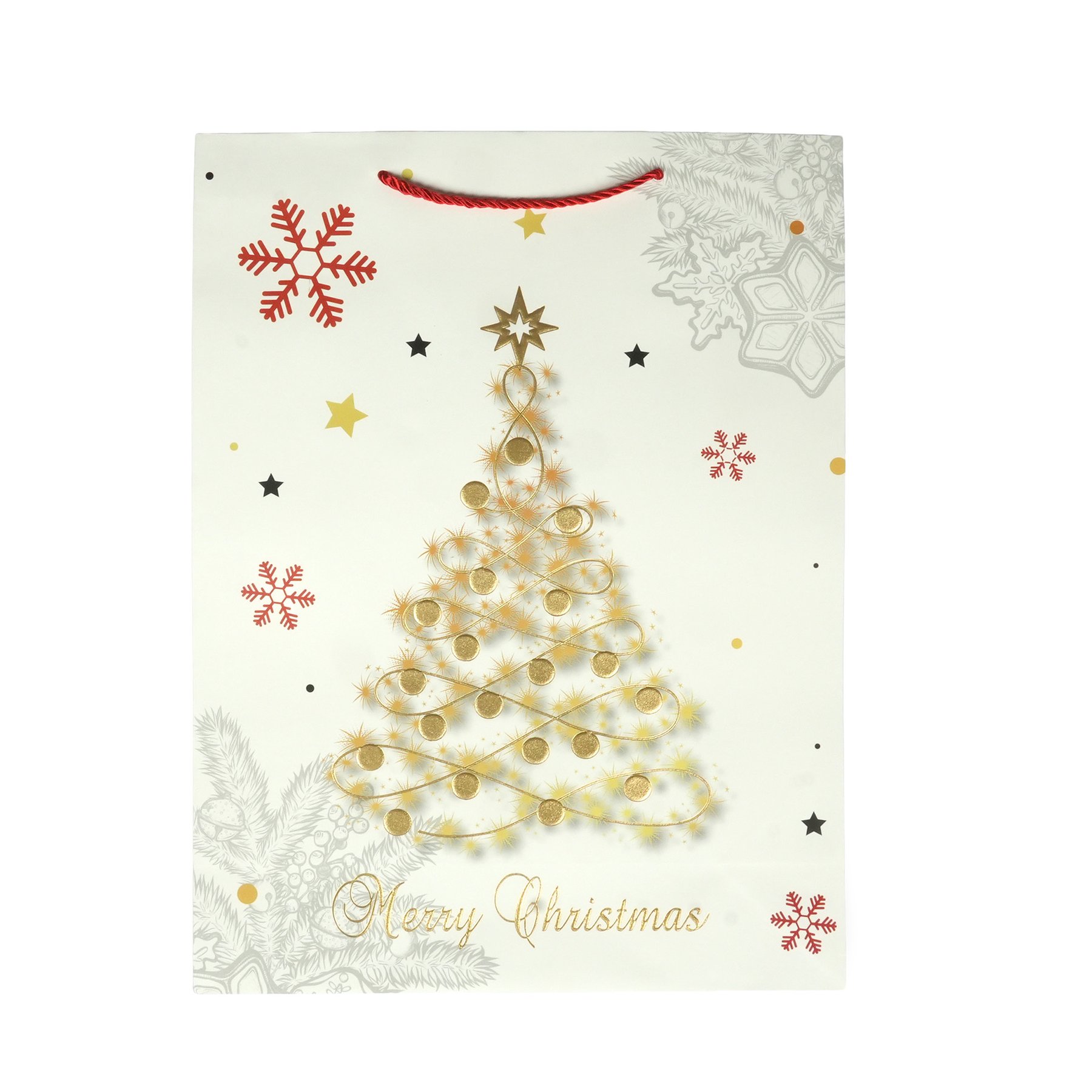 Подаръчна торбичка Merry Christmas - Елха
