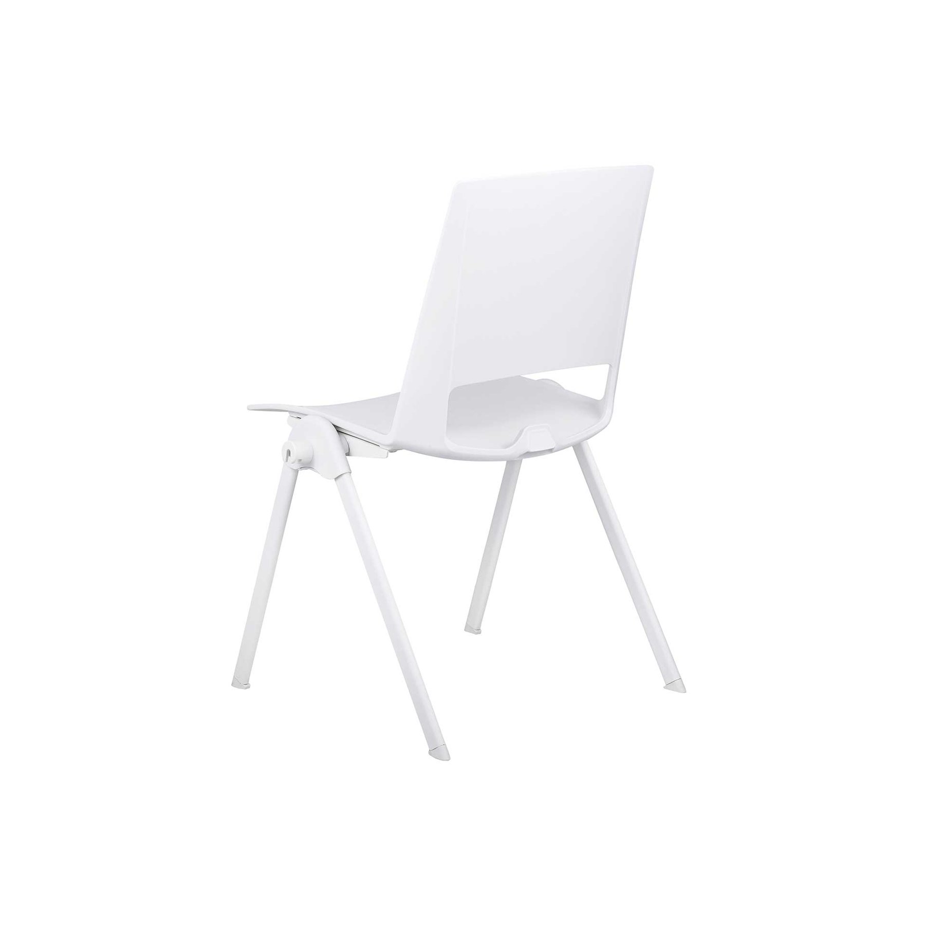 Посетителски стол RFG Sweet White, полипропилен, до 120 kg, бял, 4 броя в комплект - Image 6