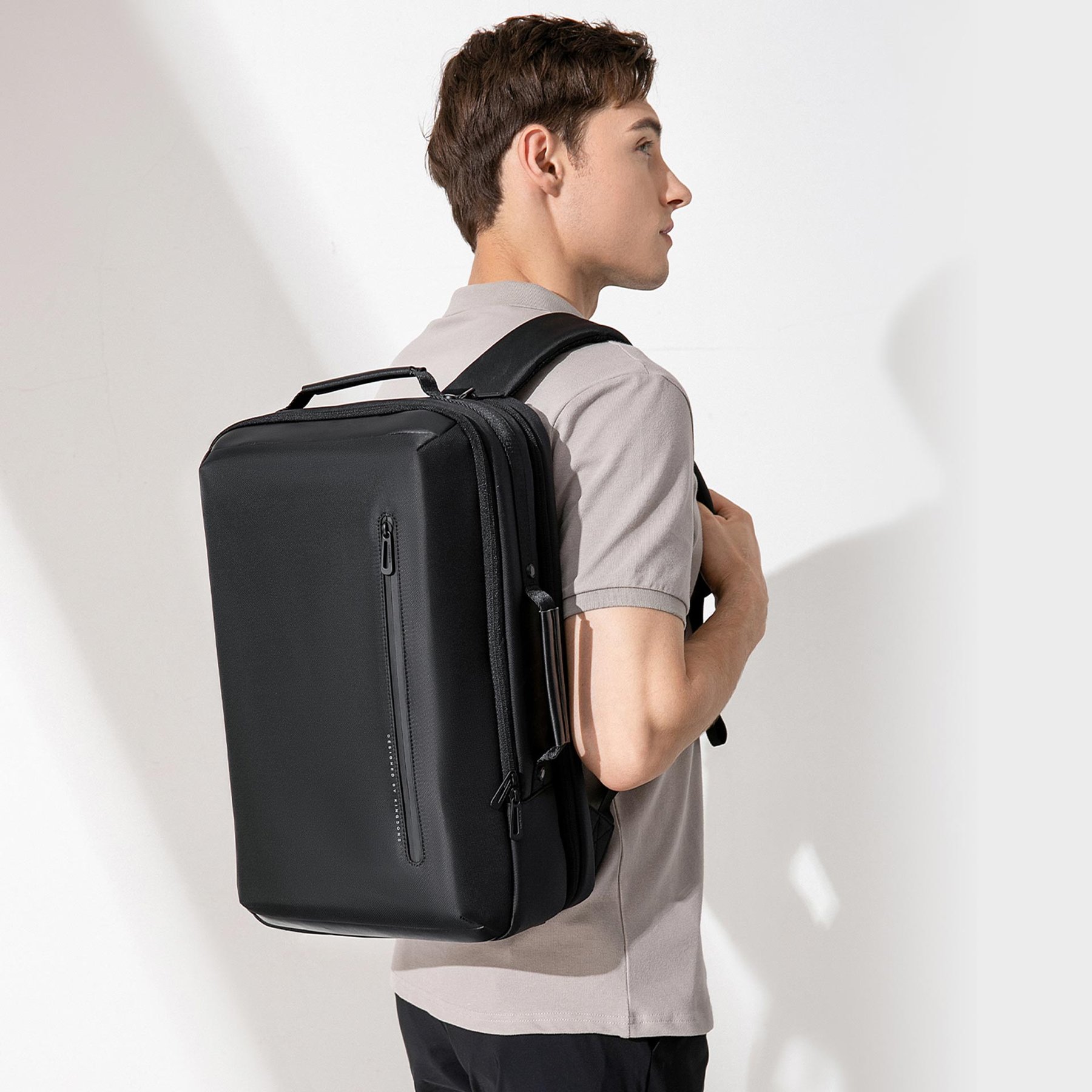 Раница за лаптоп Kingsons Silhouette, 15.6'', 23 L, черна - Image 14