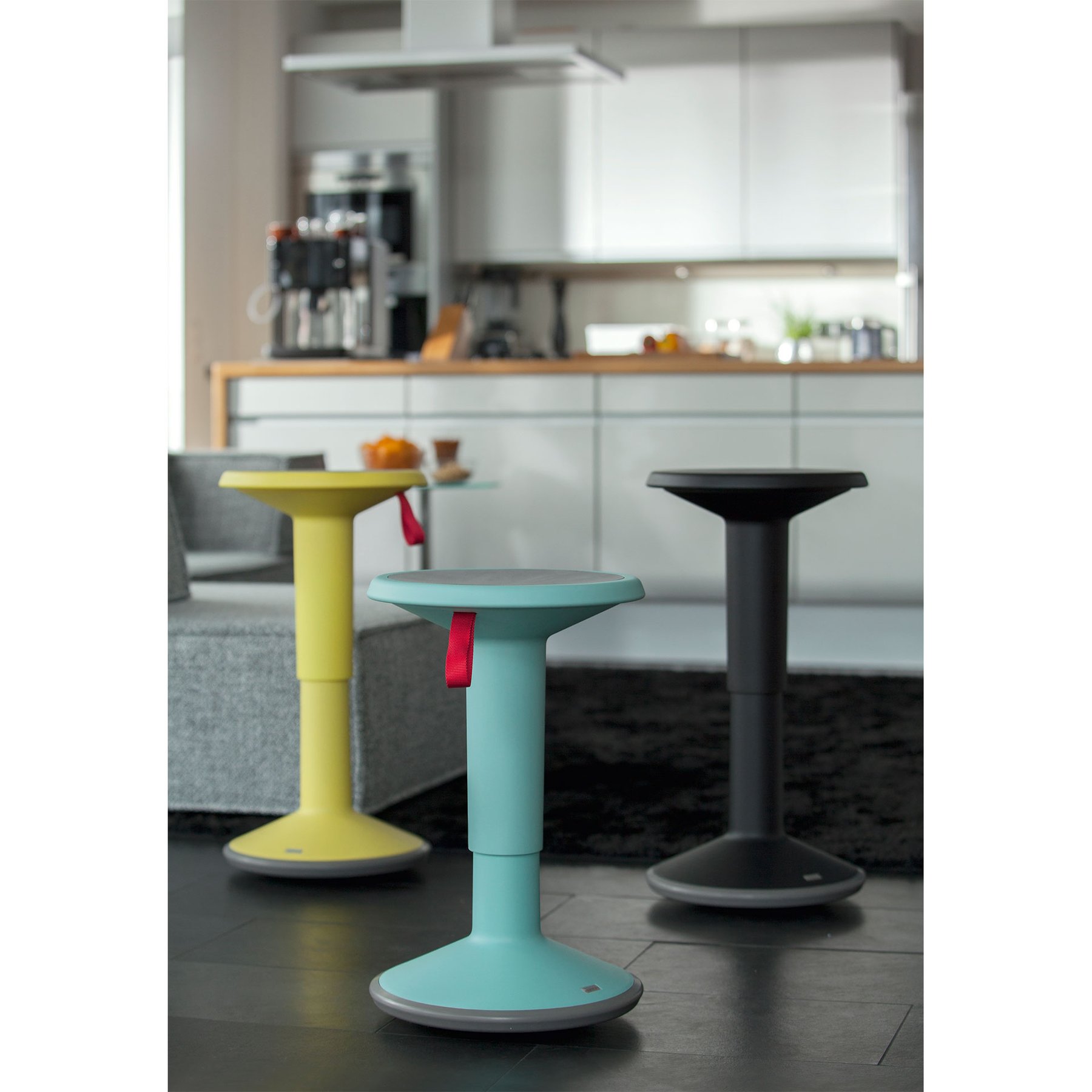 Табуретка Interstuhl Up 100U, кръгла, червена - Image 10