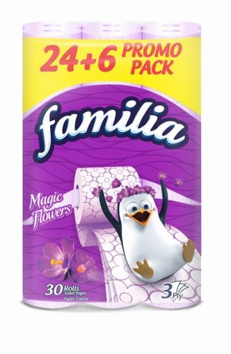 Тоалетна хартия Familia 100% целулоза