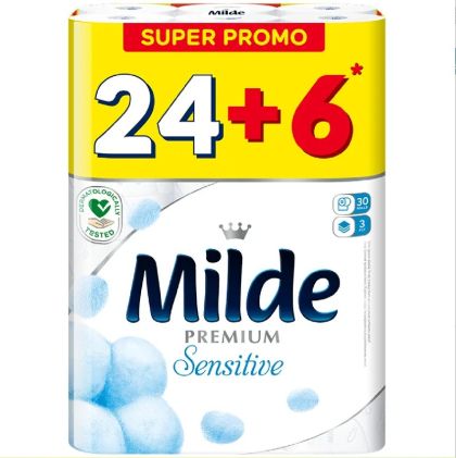 Тоалетна хартия Milde 100% целулоза