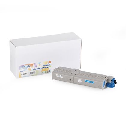 Тонер касета Cyan OKI 46490607 PREMIUM Съвместим консуматив