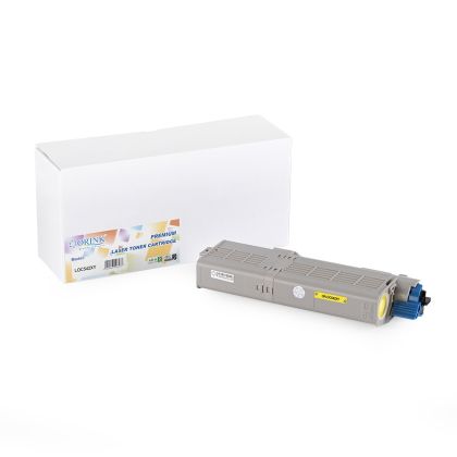 Тонер касета Yellow OKI 46490605 PREMIUM Съвместим консуматив