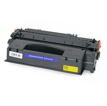 Тонер касета универсална Black HP no. 49X Q5949X 53X Q7553X CRG-715H CRG-708H Съвместим консуматив