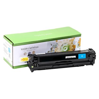 Тонер касета универсална Static Control Cyan HP no. 125A CB541A 128A CE321A 131A CF211A CRG-716C CRG-731C SUPER PREMIUM Съвместим консуматив