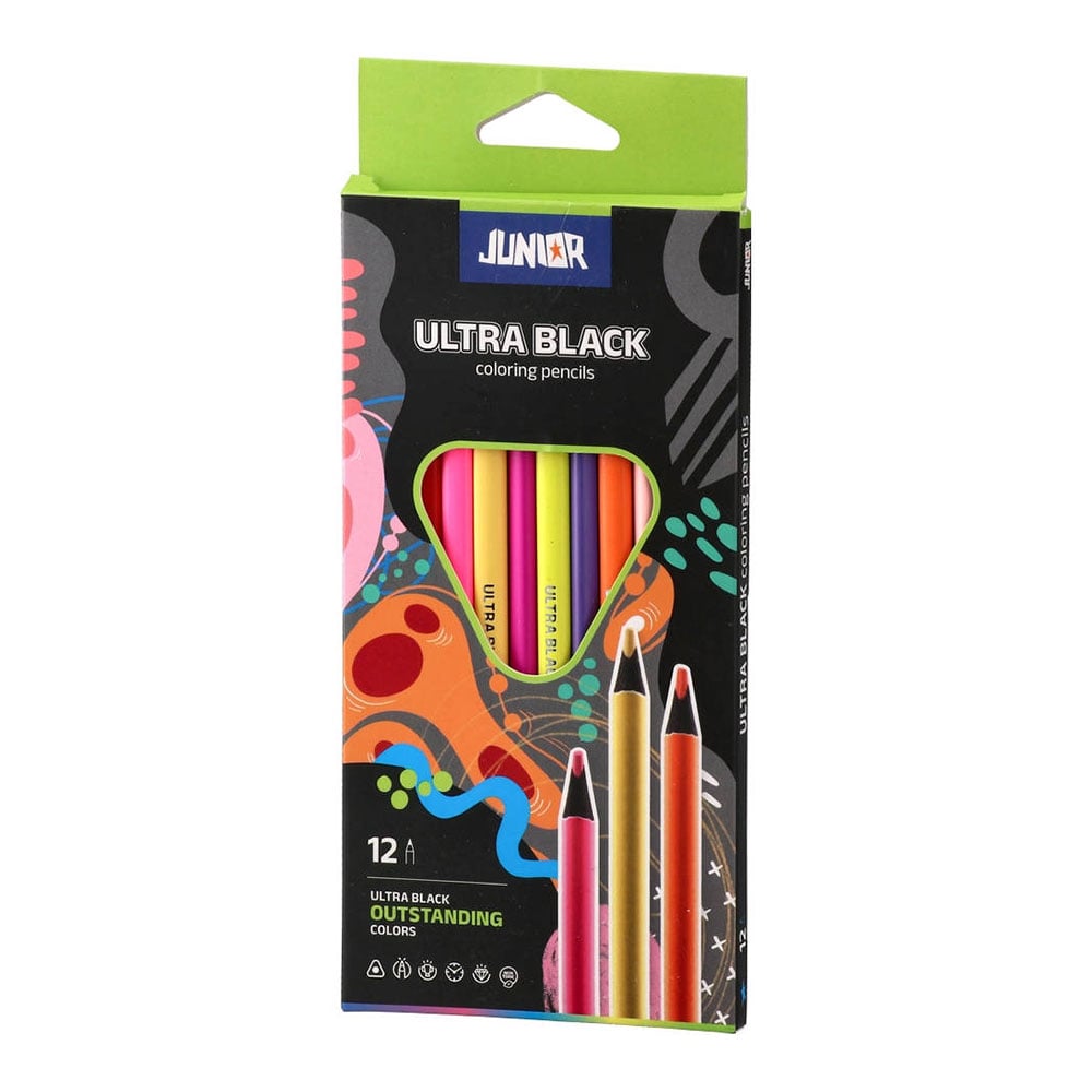 Цветни моливи Junior Ultra Black