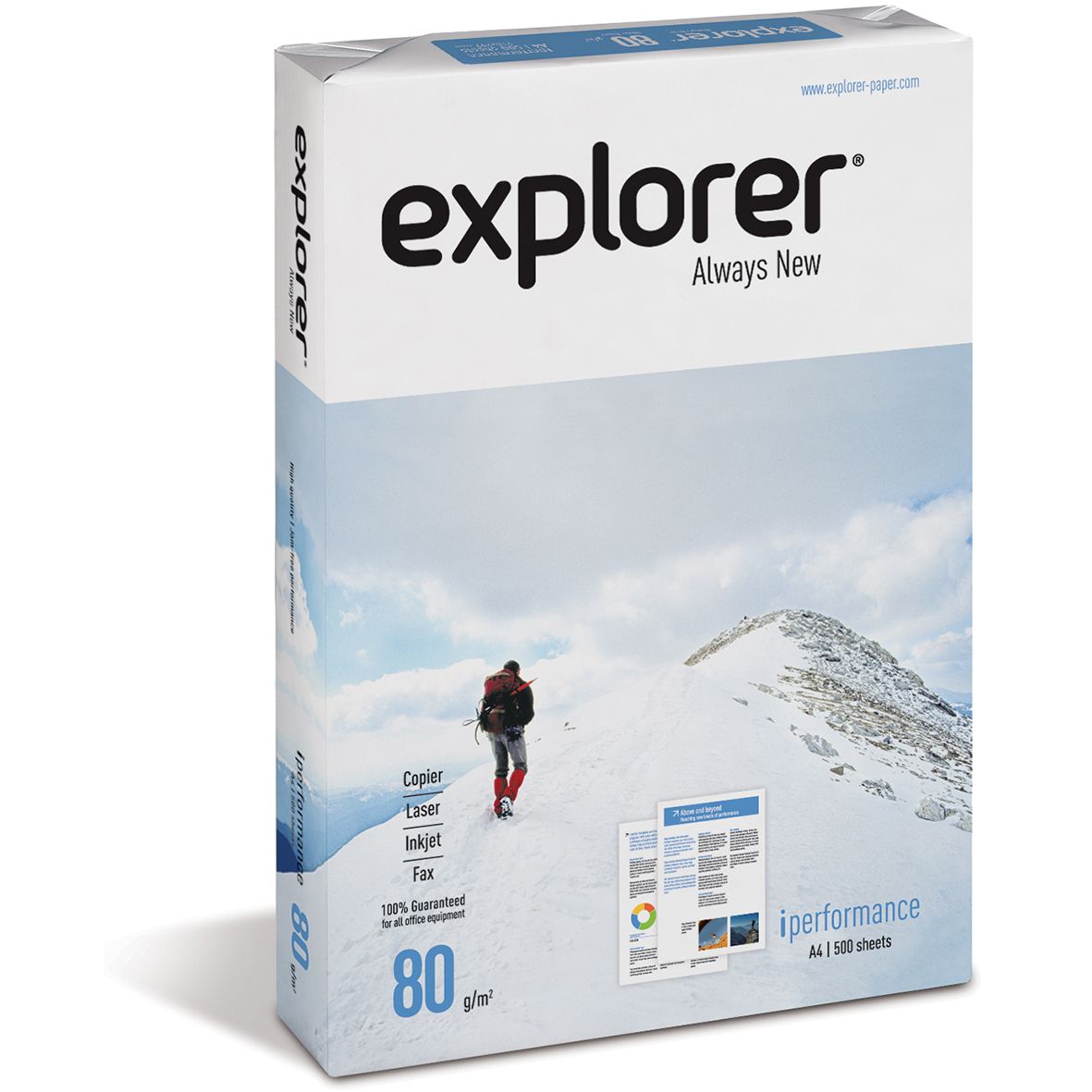 Хартия Explorer A4 80гр 500 листа