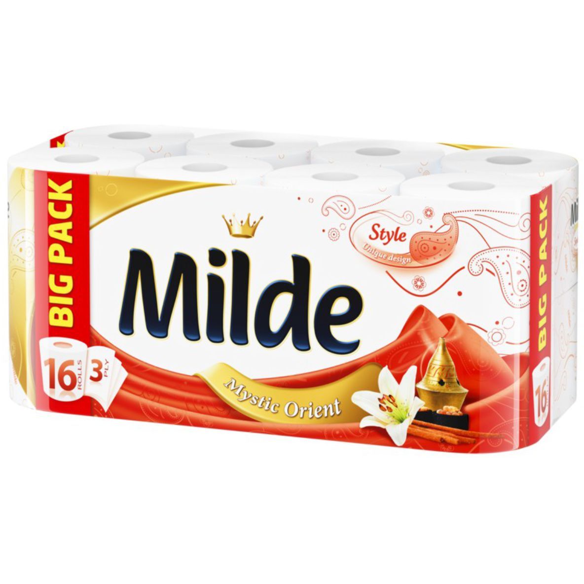 Тоалетна хартия Milde червена 16 броя