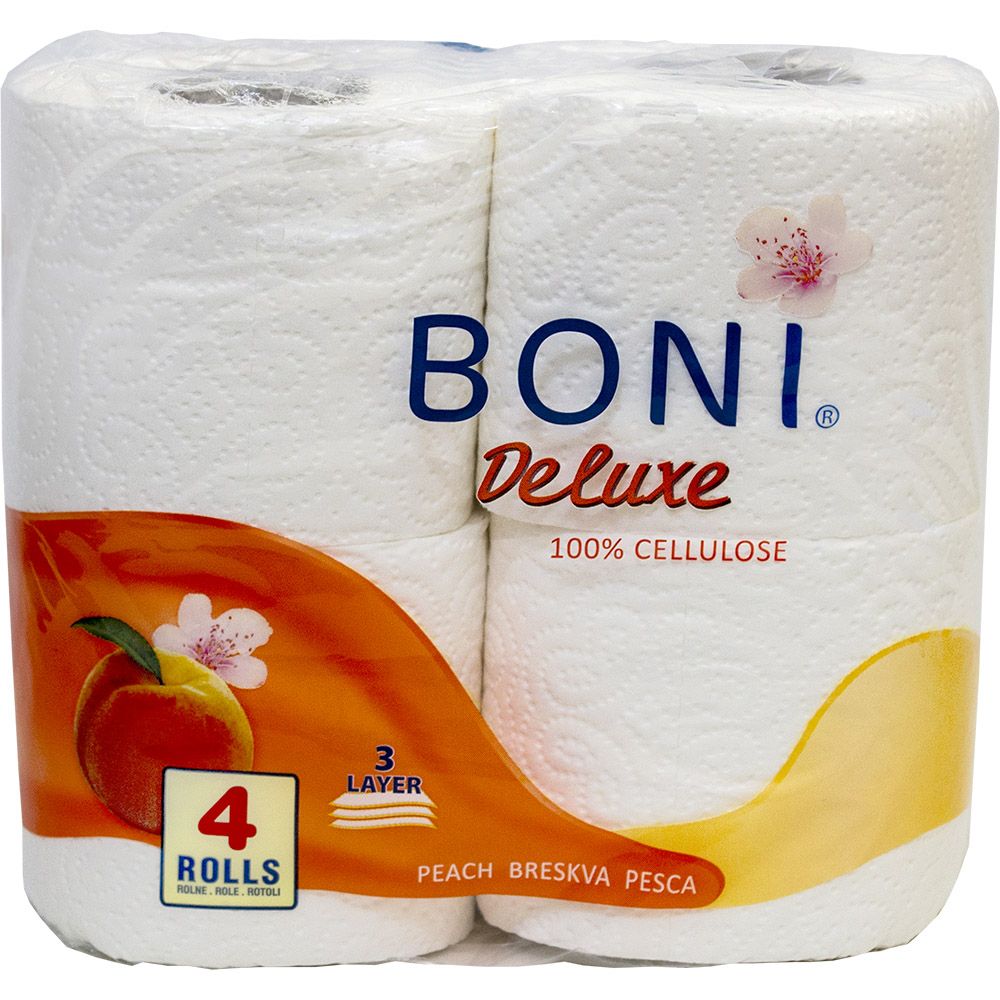 Тоалетна хартия Boni Deluxe Праскова оп4