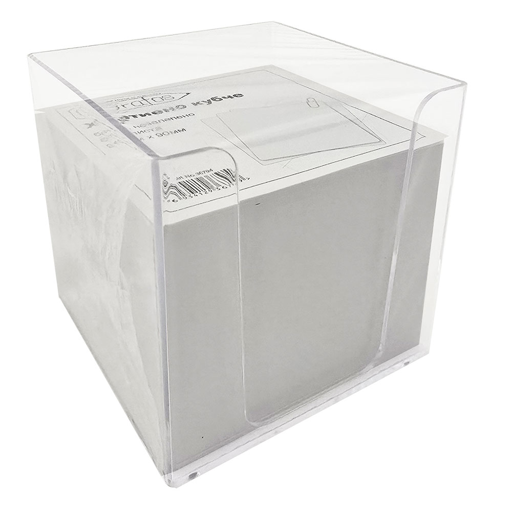 Кубче харт.Grafos 90/90 бяло PVC 800л