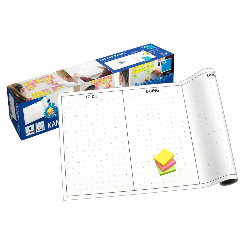 Ролка за задачи сзл Kanban 30/51см 8 бр.